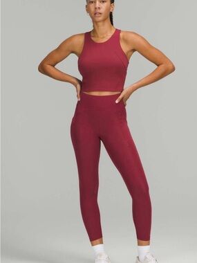 lululemon athletica High-Rise Mullled Wine Leggings size 6